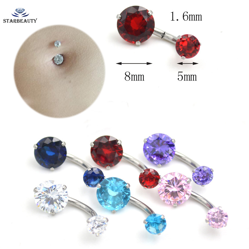 Body Jewelry Brands - ステンレス鋼のへそピアス,新しいaaaスタイルのジュエリー,へそリング,ボディピアス,316l