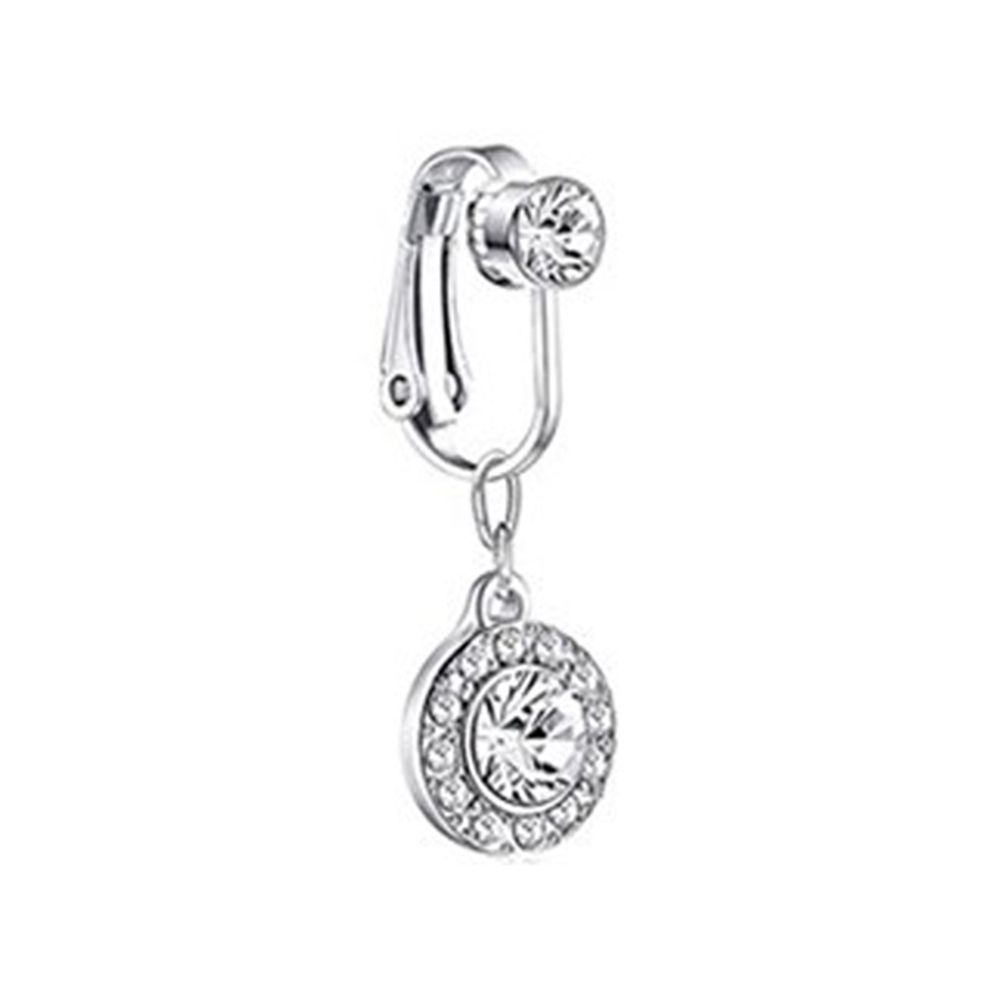 Body Jewelry And Earrings - 蝶々クリップ式イヤリング、ノンピアスベリーボタンリング、フェイクベリーリング、ボディジュエリー、フェイクベリーピアス、へそピアス