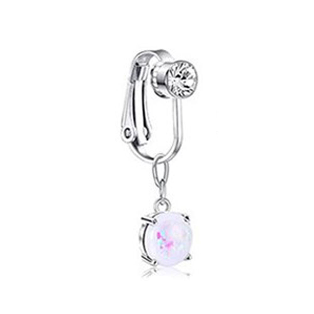 Body Jewelry And Earrings - アクセサリー女性用クリップオンイヤリング軟骨クリップノンピアスへそリングフェイクベリーリングフェイクベリーピアスボディジュエリー