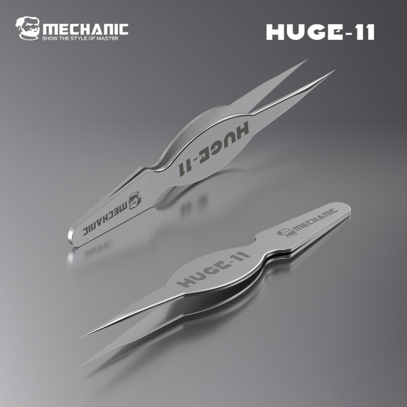 Body Jewelry Repair - MECHANIC HUGE-11 非磁性ピンセット ワイドボディ 高強度 防食
