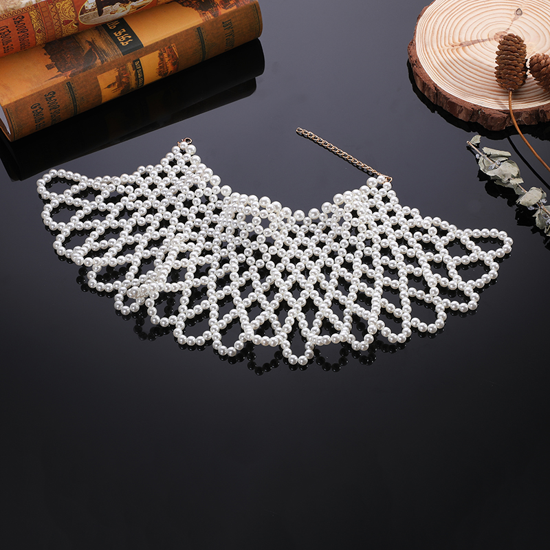 Body Jewelry Brands - ファッションネックレスパールウェディングドレスショルダーチェーンアクセサリー手作りビーズデザインブランド女性用ジュエリー卸売