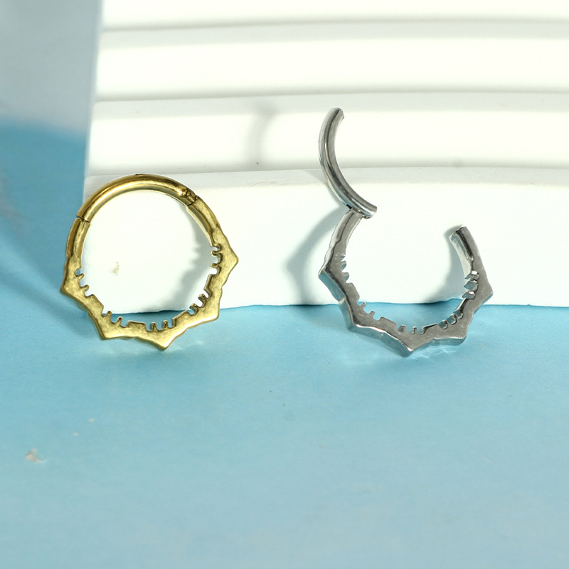 ノーズフープイヤリング メタルノーズリングピアス 16g ス - Body Jewelry And Earrings のレビューと価格