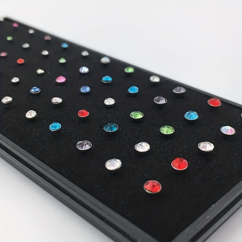 60 個のノーズリングセットスタッドピアスステンレス鋼ノーズ - Body Jewelry Stores のレビューと価格