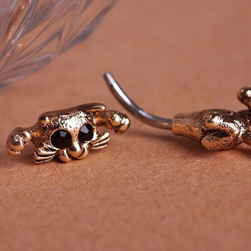 zlxgirl ファッション女性のかわいいグリーンアイジェッ - Body Jewelry Brands のレビューと価格