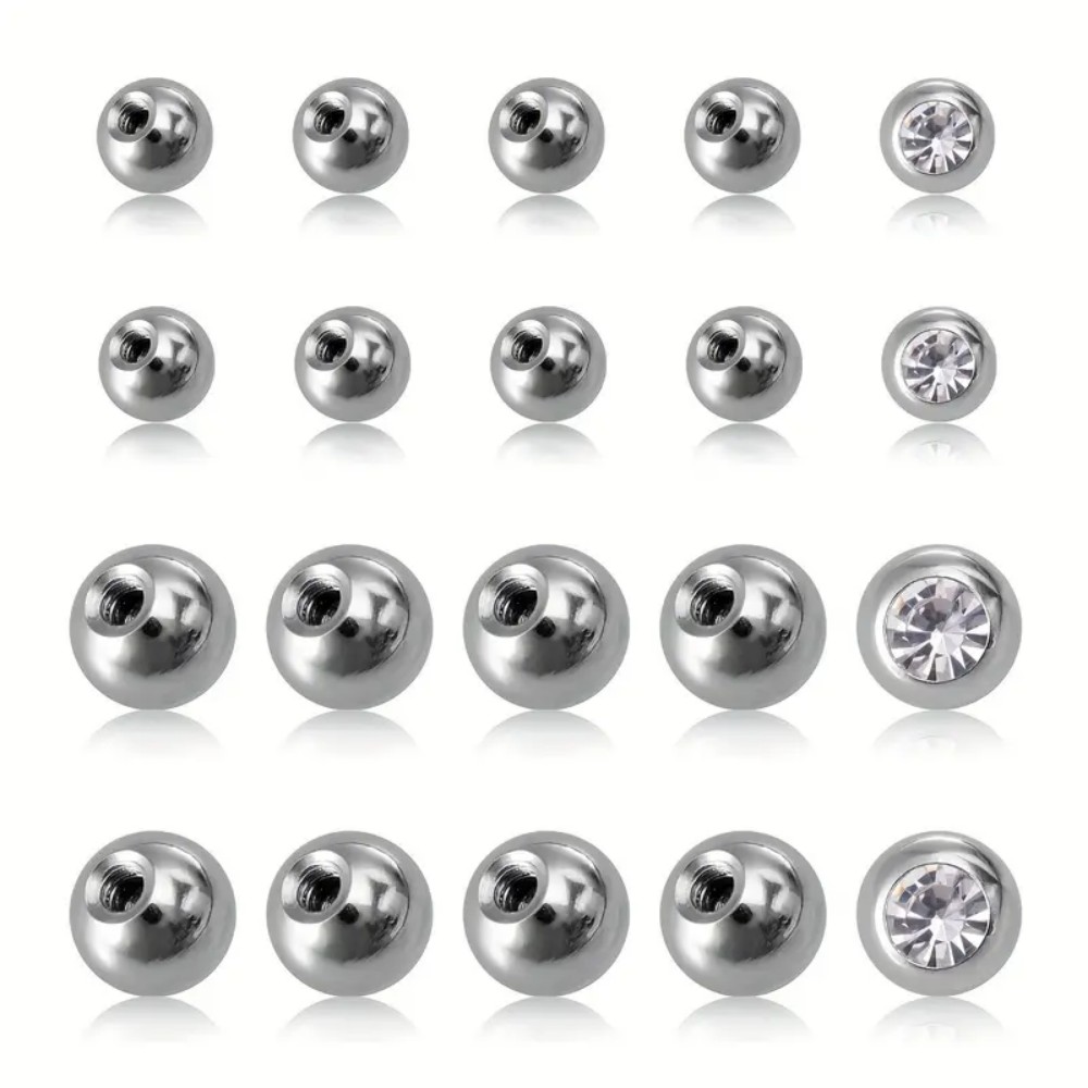 10 個ピアスボール 3 ミリメートル 5 ミリメートルステ - Body Jewelry Stores のレビューと価格