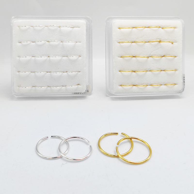 925スターリンリングフープhuggieclassic鼻孔セ - Body Jewelry Ear Piercing のレビューと価格