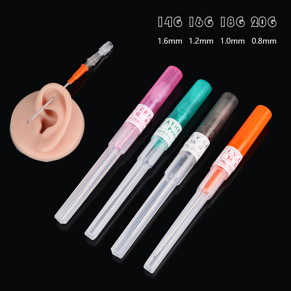 滅菌済み使い捨てピアスニードル 14G/16G/18G/20 - Body Jewelry Ear Piercing のレビューと価格