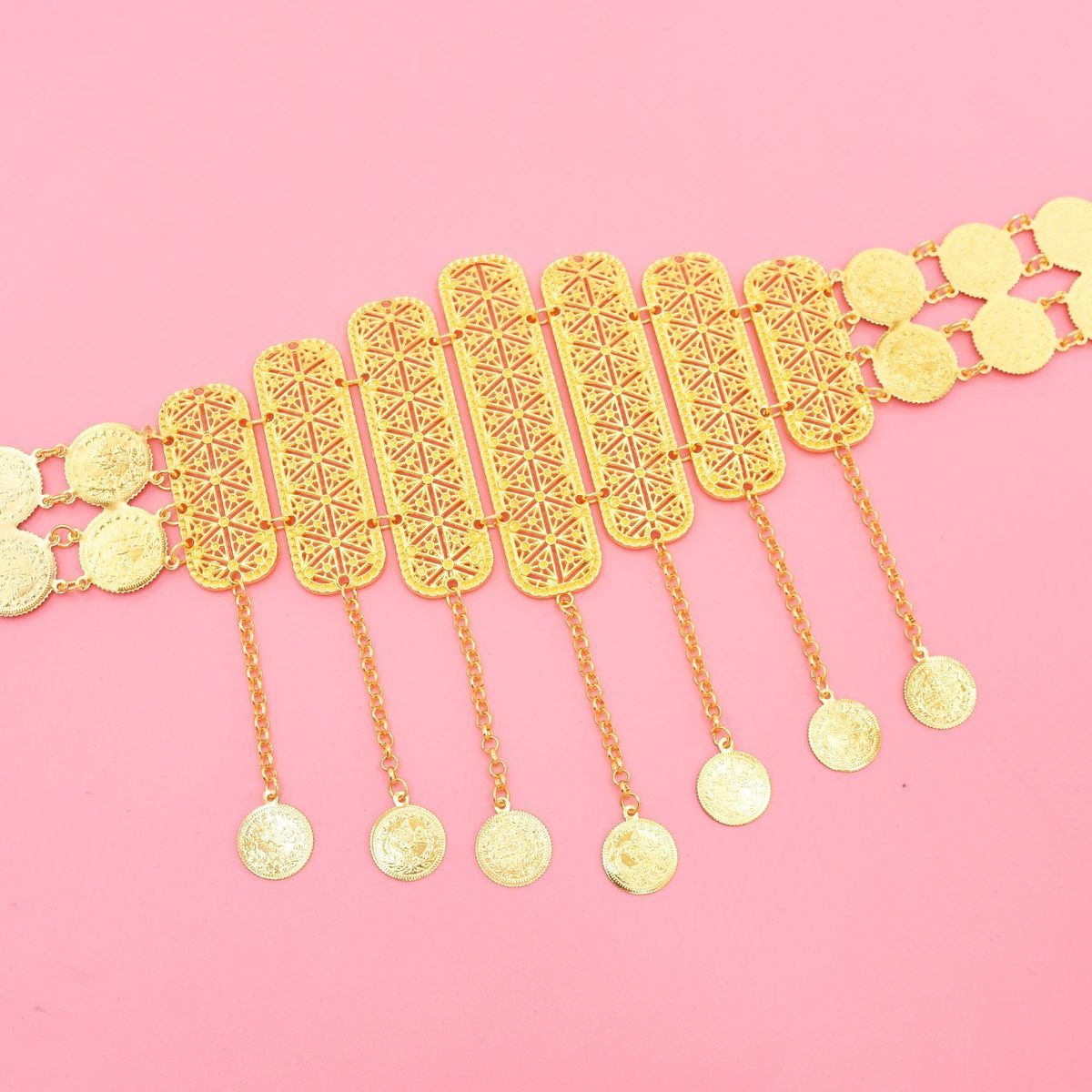 新しいフランスのドバイの高級24K金メッキベルト、エレガント - Body Jewelry Dubai のレビューと価格