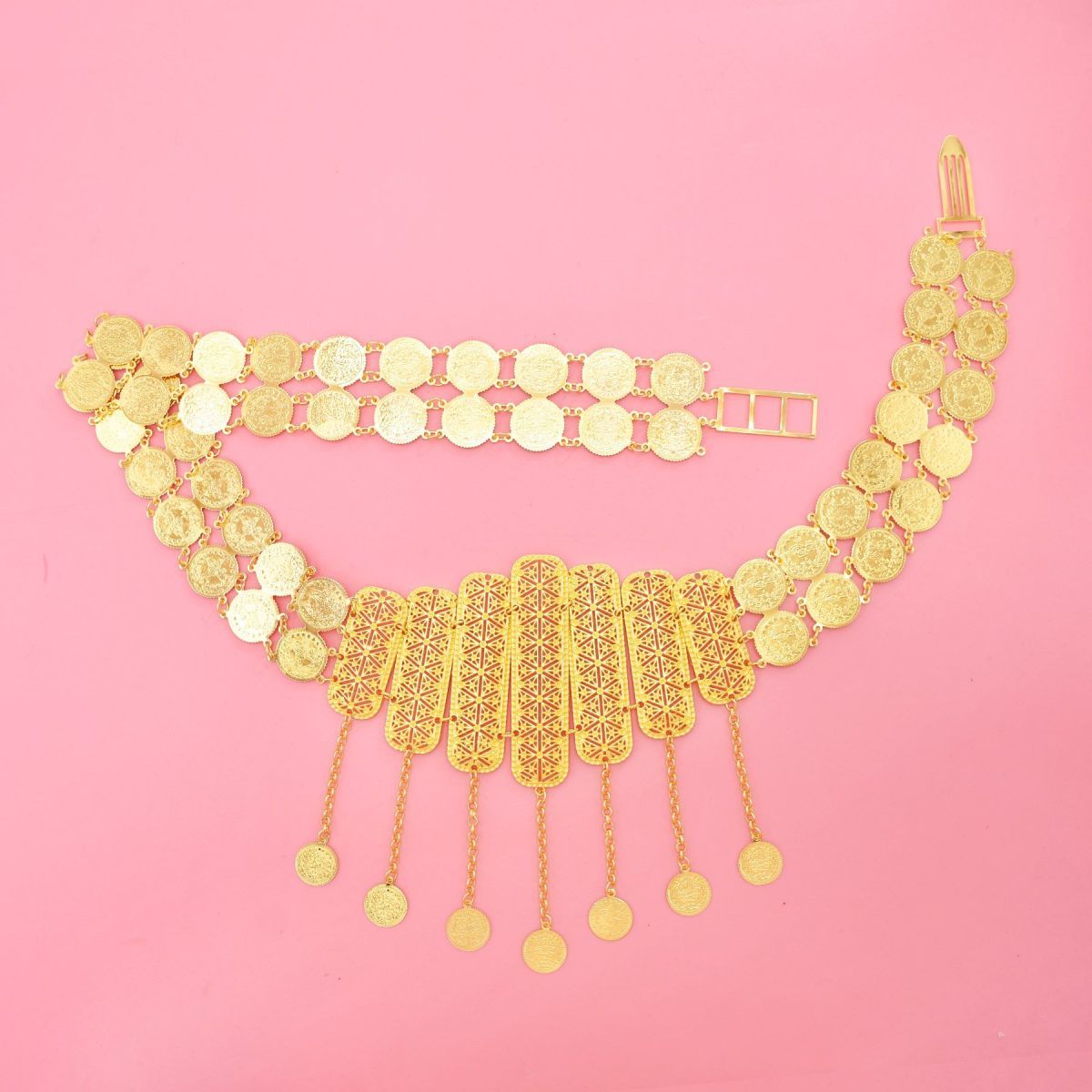 新しいフランスのドバイの高級24K金メッキベルト、エレガント - Body Jewelry Dubai のレビューと価格