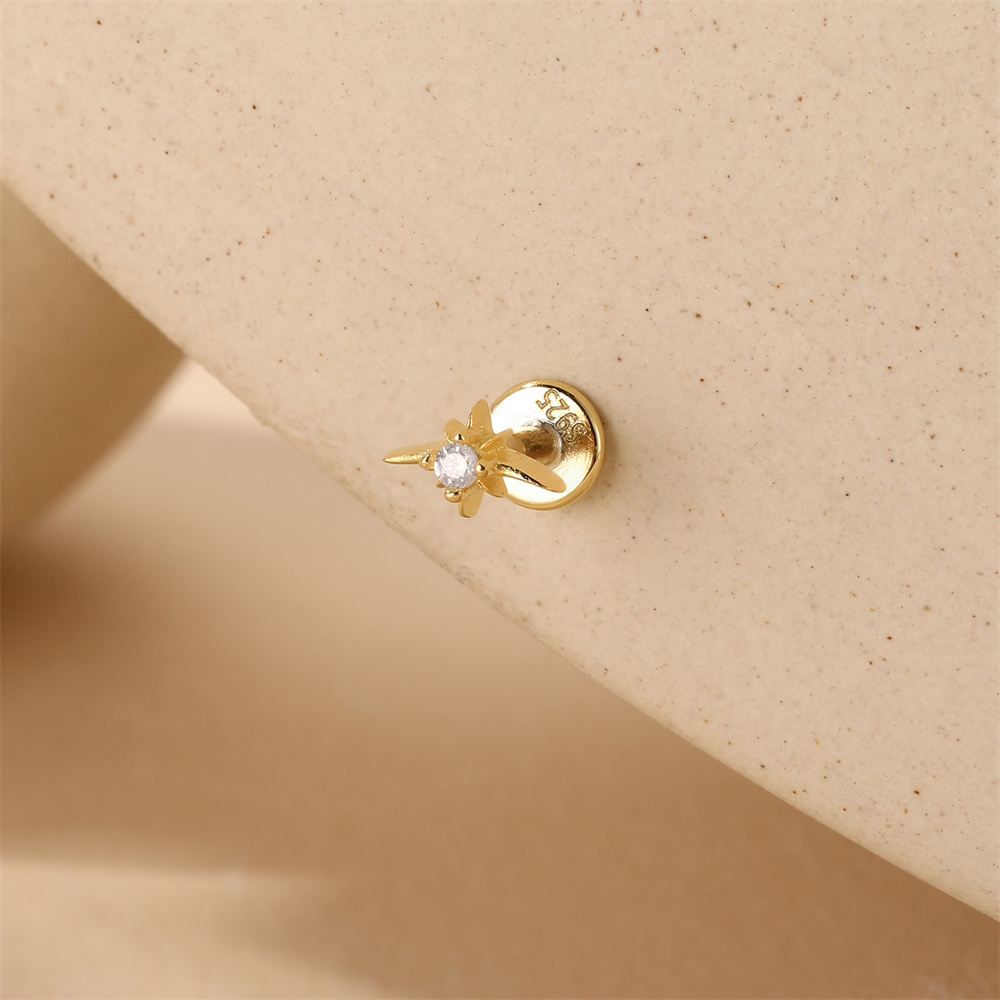 Aide 925スターリングシルバー イヤボーン スタッドピ - Body Jewelry Ear Piercing のレビューと価格