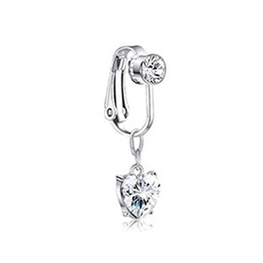 アクセサリークリップオンイヤリング軟骨クリップへそリングフェ - Body Jewelry And Earrings のレビューと価格