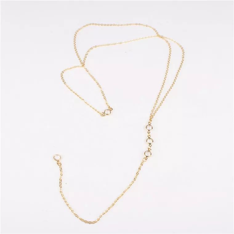 ラインストーン付きセクシーな女性用バックチェーンネックレス、 - Body Jewelry Back のレビューと価格