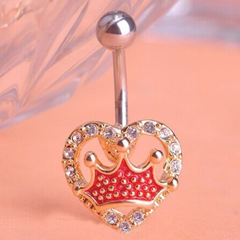 zlxgirl ファッション女性のセックスレッドクラウン形状 - Body Jewelry Brands のレビューと価格