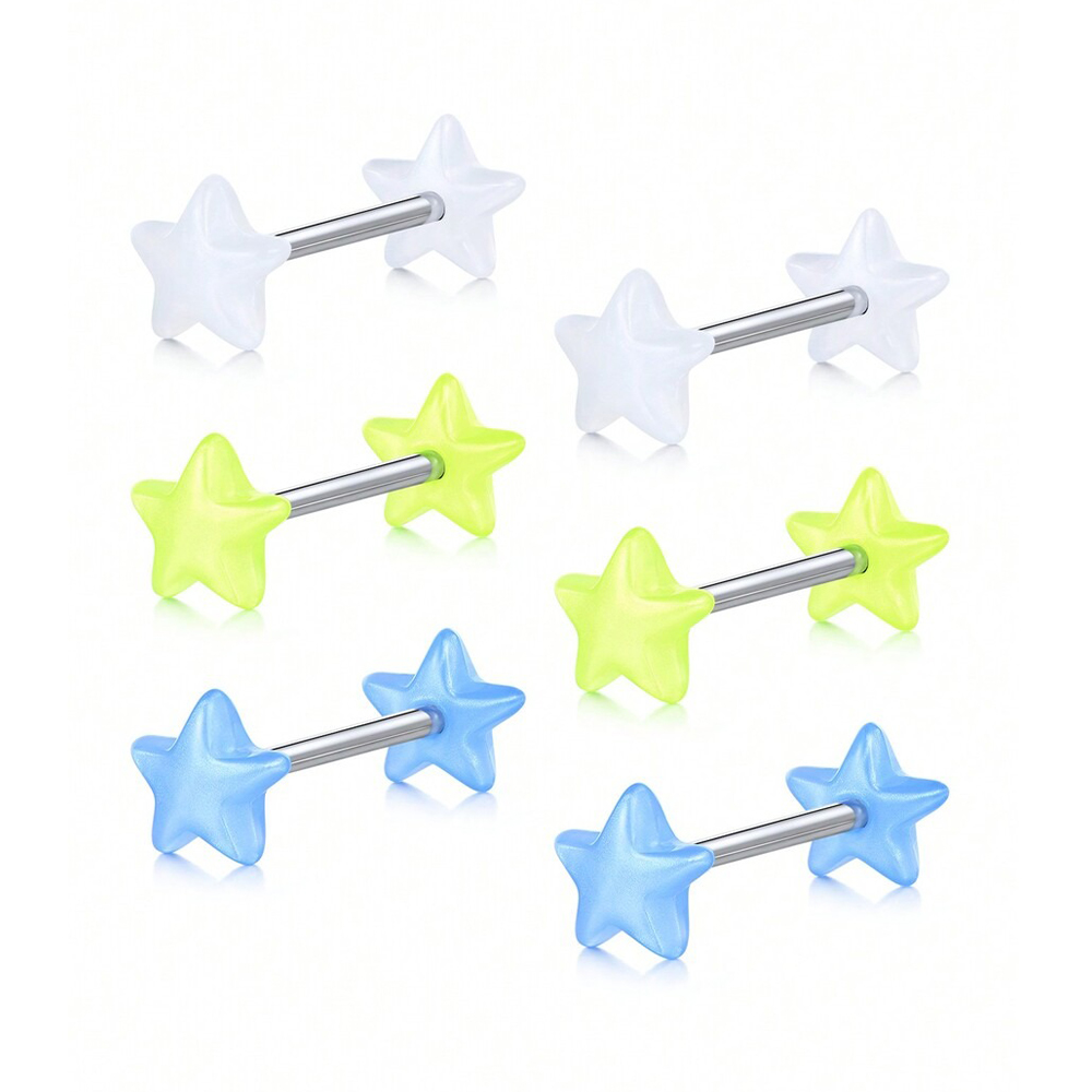 16mm 14G ステンレス鋼ストレートバーベルピアスジュエ - Tongue Barbell Straight のレビューと価格