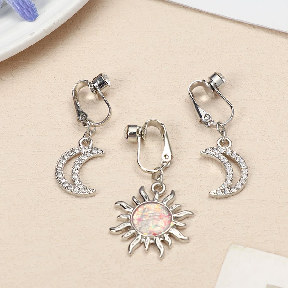 フェイクベリースターフェイクベリーピアスハートクリップオン臍 - Body Jewelry And Earrings のレビューと価格