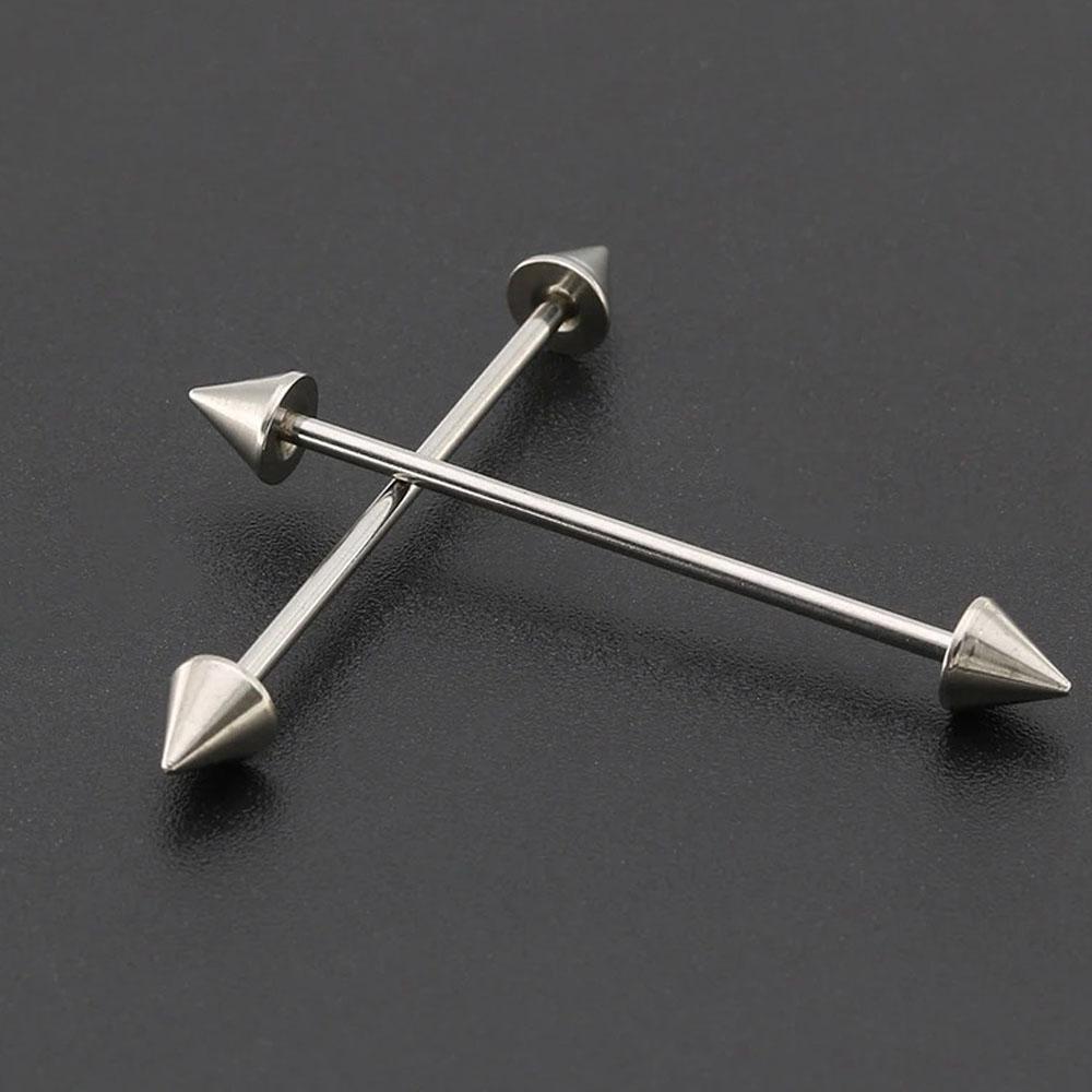 1個入り ステンレス製 ストレートヘリックス トラガス イン - Tongue Barbell Straight のレビューと価格
