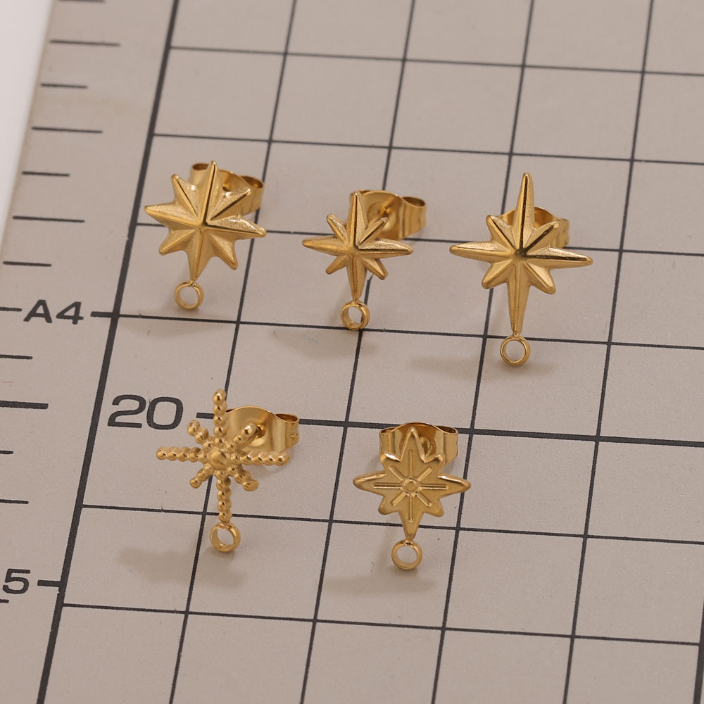 6個入りステンレス製スターピアススタッド、イヤリング製作ツー - Body Jewelry Tool のレビューと価格