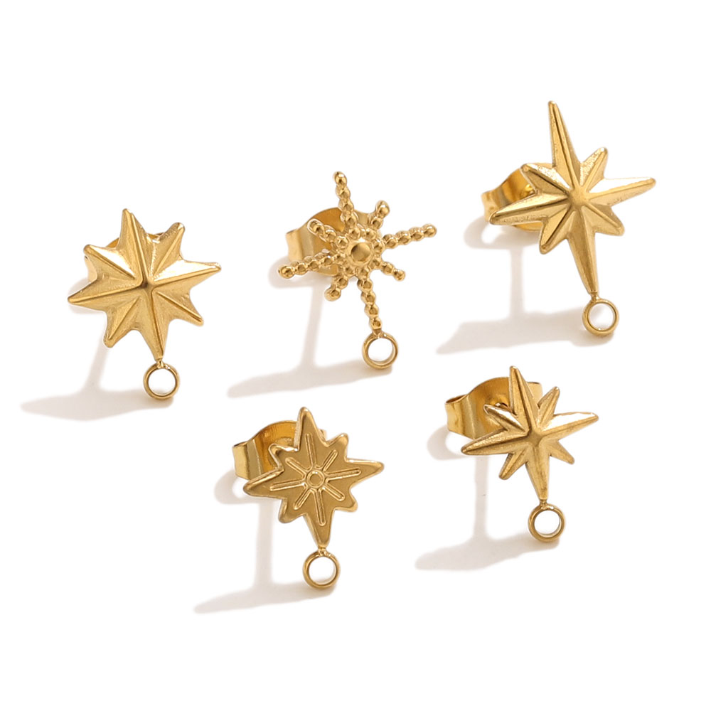 6個入りステンレス製スターピアススタッド、イヤリング製作ツー - Body Jewelry Tool のレビューと価格