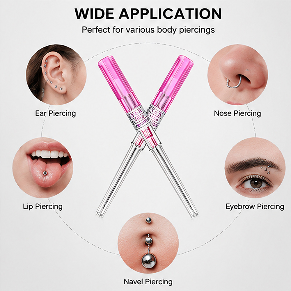 100/50/25/10/5本入りピアスニードル 14/16 - Body Jewelry Tool のレビューと価格