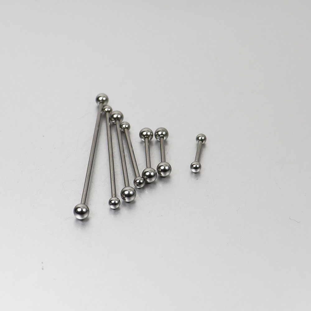 2 個 0.8 ミリメートルステンレス鋼ロングストレート工業 - Tongue Barbell Straight のレビューと価格
