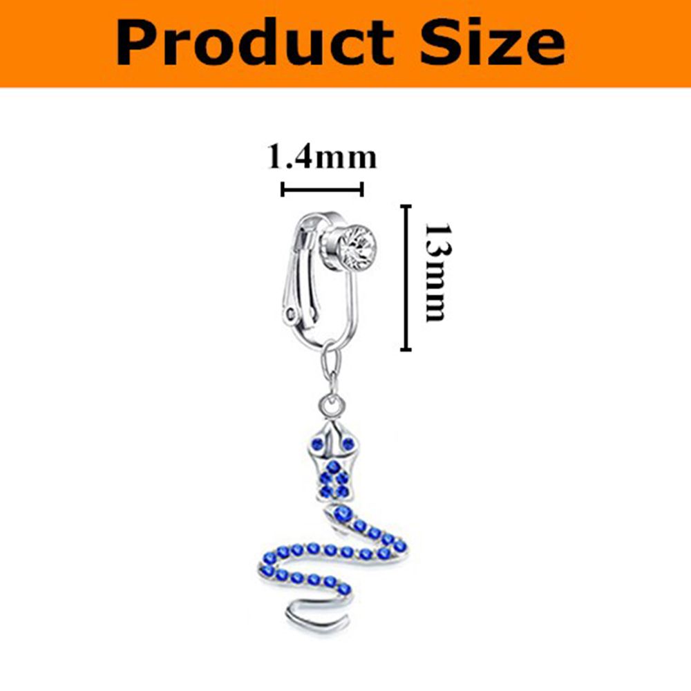 蝶々クリップ式イヤリング、ノンピアスベリーボタンリング、フェ - Body Jewelry And Earrings のレビューと価格