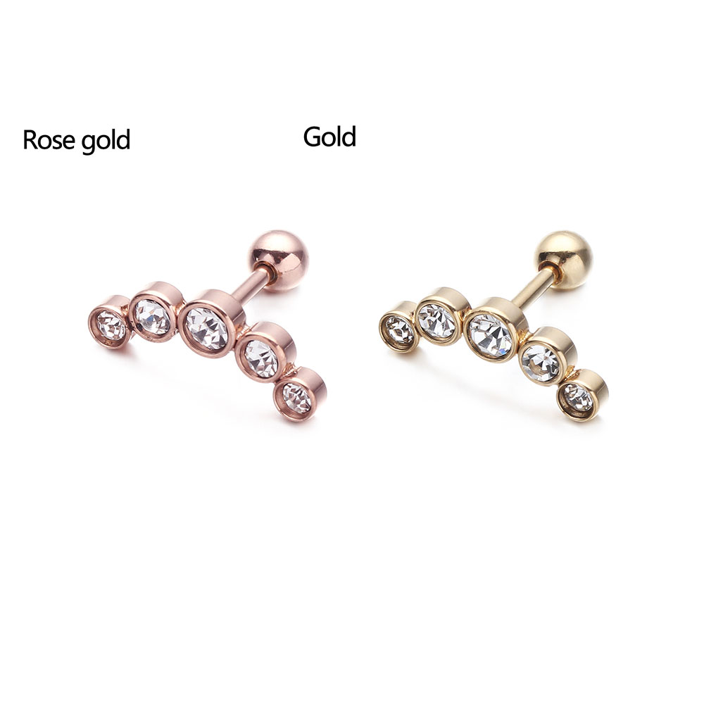 1個入り ファッション 16G クリスタル ジェム オパール - Body Jewelry And Earrings のレビューと価格