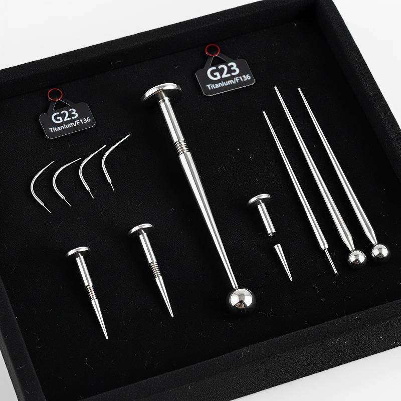 10個入り高品質ステンレス製ピアスストレッチングツール挿入ピ - Body Jewelry Shop のレビューと価格