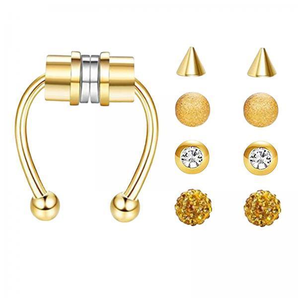 ステンレス製マグネット式フェイクノーズリング、セプタムフープ - Body Jewelry Shop のレビューと価格