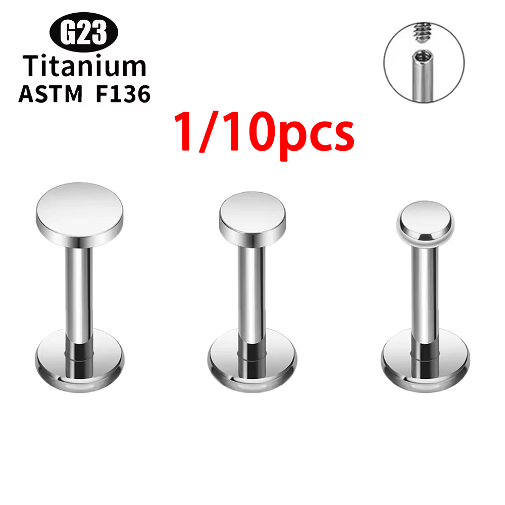 ASTM F136 チタンサークルドットフラットディスクスタ - Flat Back Labret Stud のレビューと価格