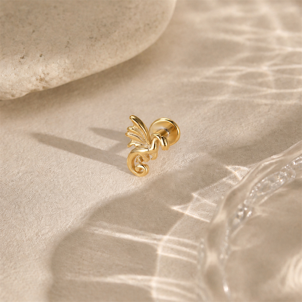 CANNER 925スターリングシルバー フライングドラゴン - Body Jewelry Ear Piercing のレビューと価格
