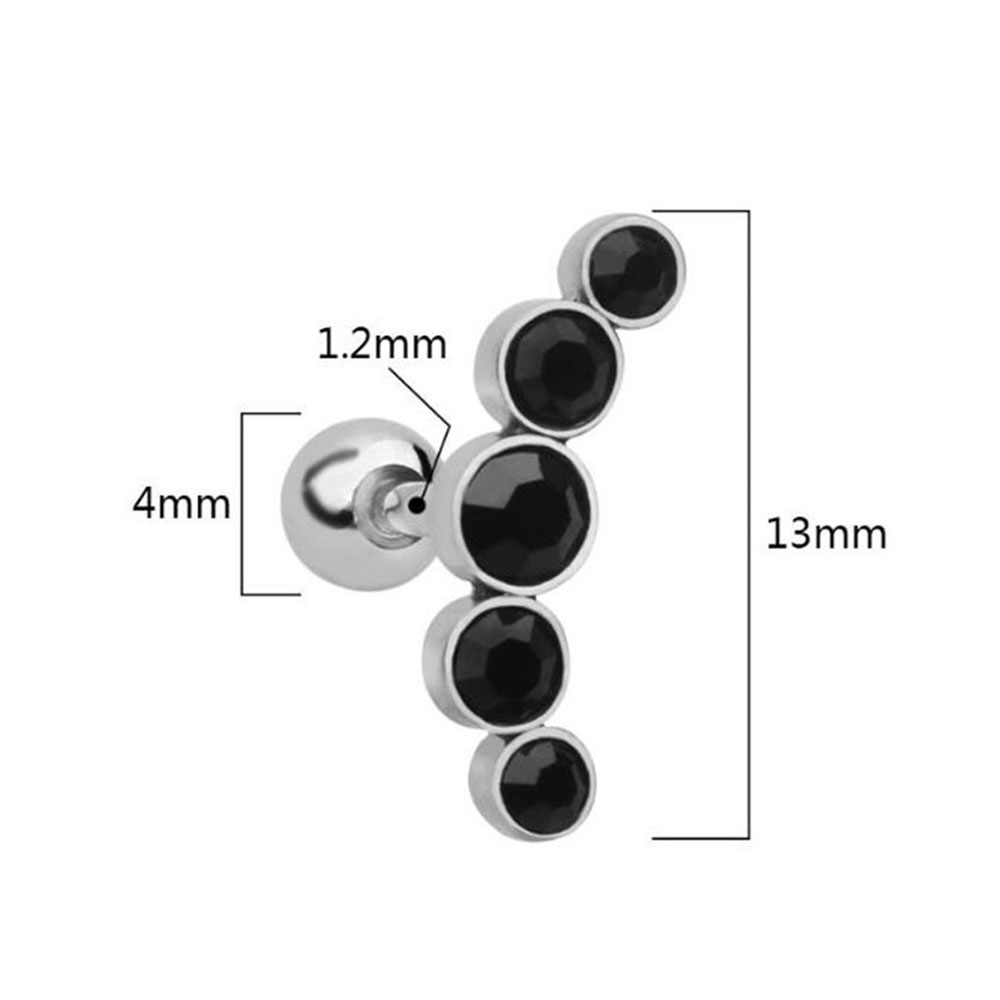 1個入り ファッション 16G ステンレス鋼 バー スタッド - Body Jewelry Ear Piercing のレビューと価格