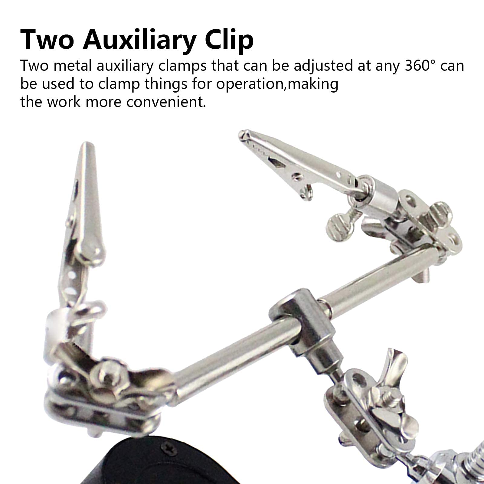 ヘルピングハンズはんだ付けステーション LEDライトとワニ口 - Body Jewelry Tool のレビューと価格