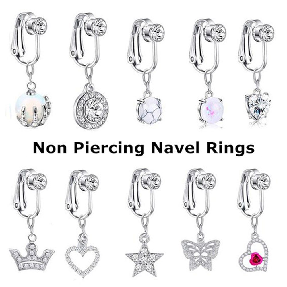 アクセサリー女性用クリップオンイヤリング軟骨クリップノンピア - Body Jewelry And Earrings のレビューと価格