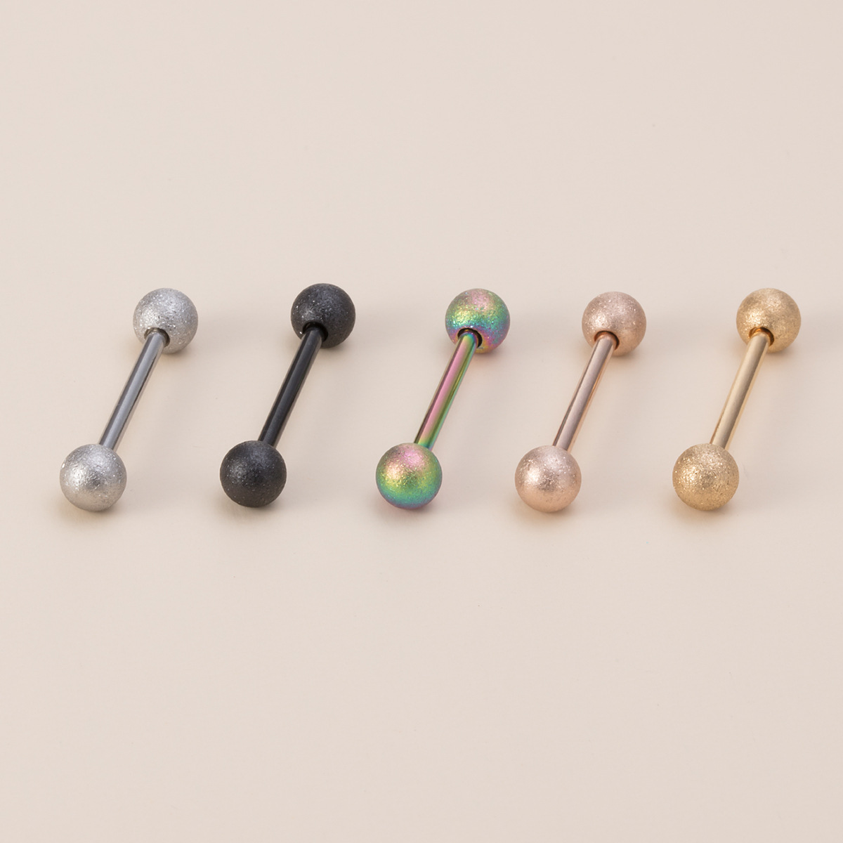 14G サージカルスチール製ストレートバーベル インターナル - Tongue Barbell Straight のレビューと価格