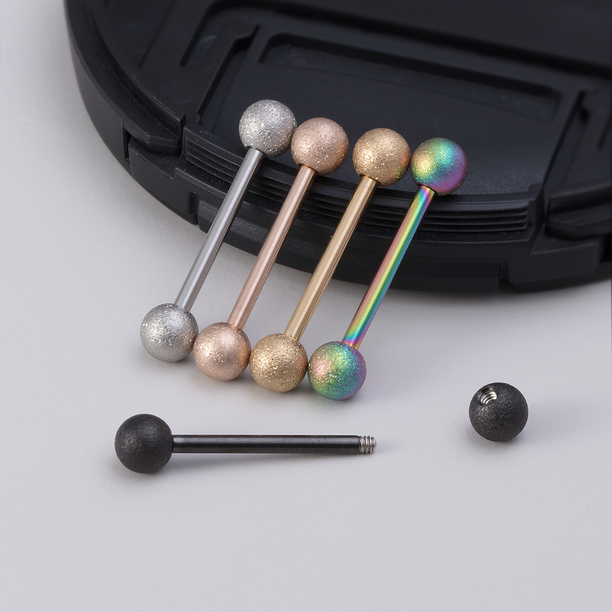 14G サージカルスチール製ストレートバーベル インターナル - Tongue Barbell Straight のレビューと価格