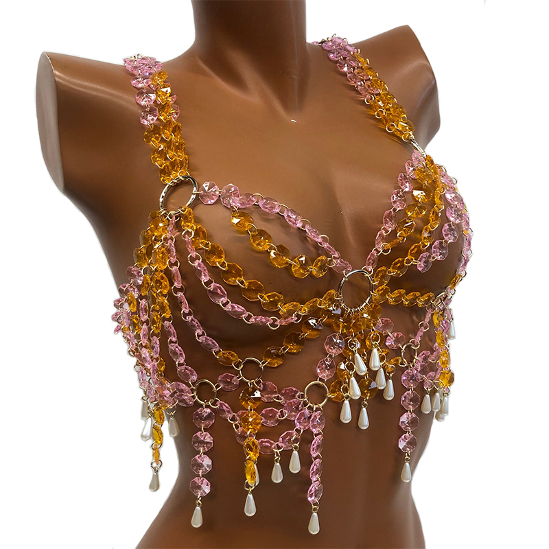 2026新作 Y2Kフェスティバル 女性用クリスタルボディチ - Body Jewelry Gold のレビューと価格
