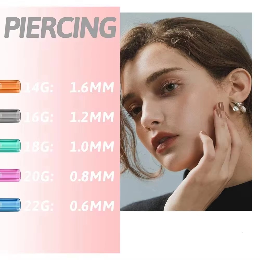100/50/20/10 個ピアス針滅菌ボディピアスタトゥー - Body Jewelry Tool のレビューと価格