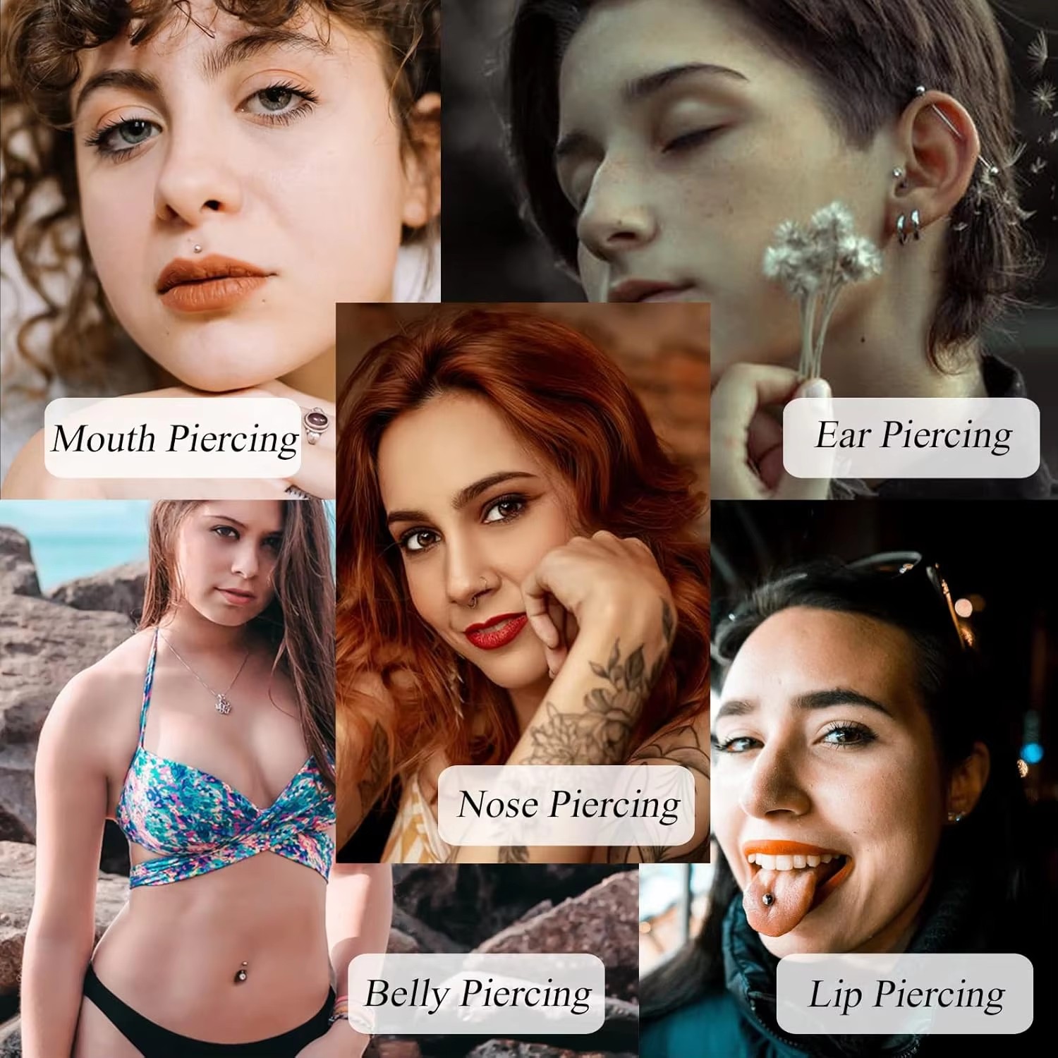 100/50/20/10 個ピアス針滅菌ボディピアスタトゥー - Body Jewelry Tool のレビューと価格