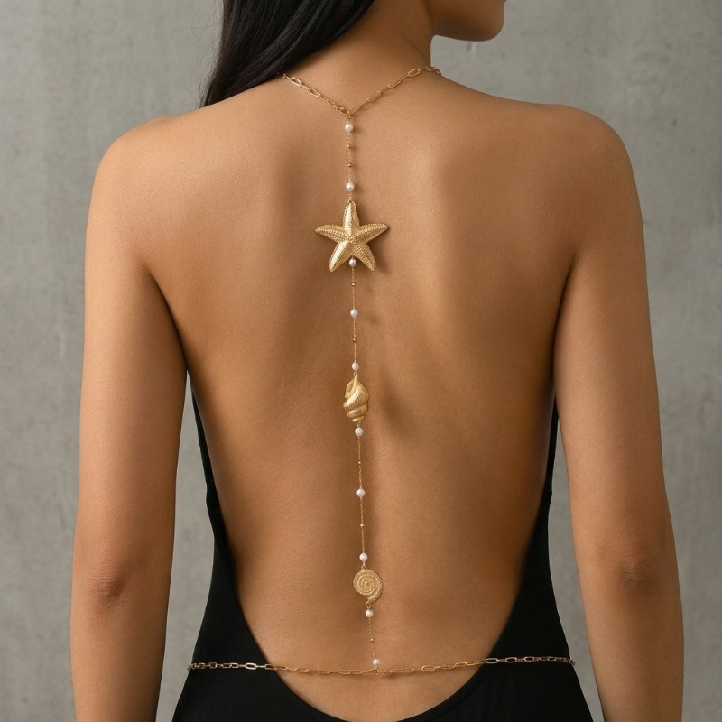 パーソナライズされたファッショントレンドセクシーバックチェー - Body Jewelry Back のレビューと価格