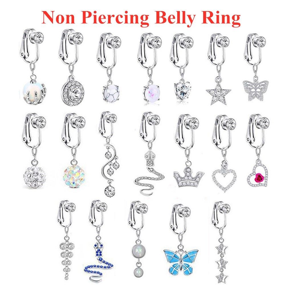 ビーチアクセサリーノンピアスクリップオンイヤリング軟骨クリッ - Body Jewelry And Earrings のレビューと価格