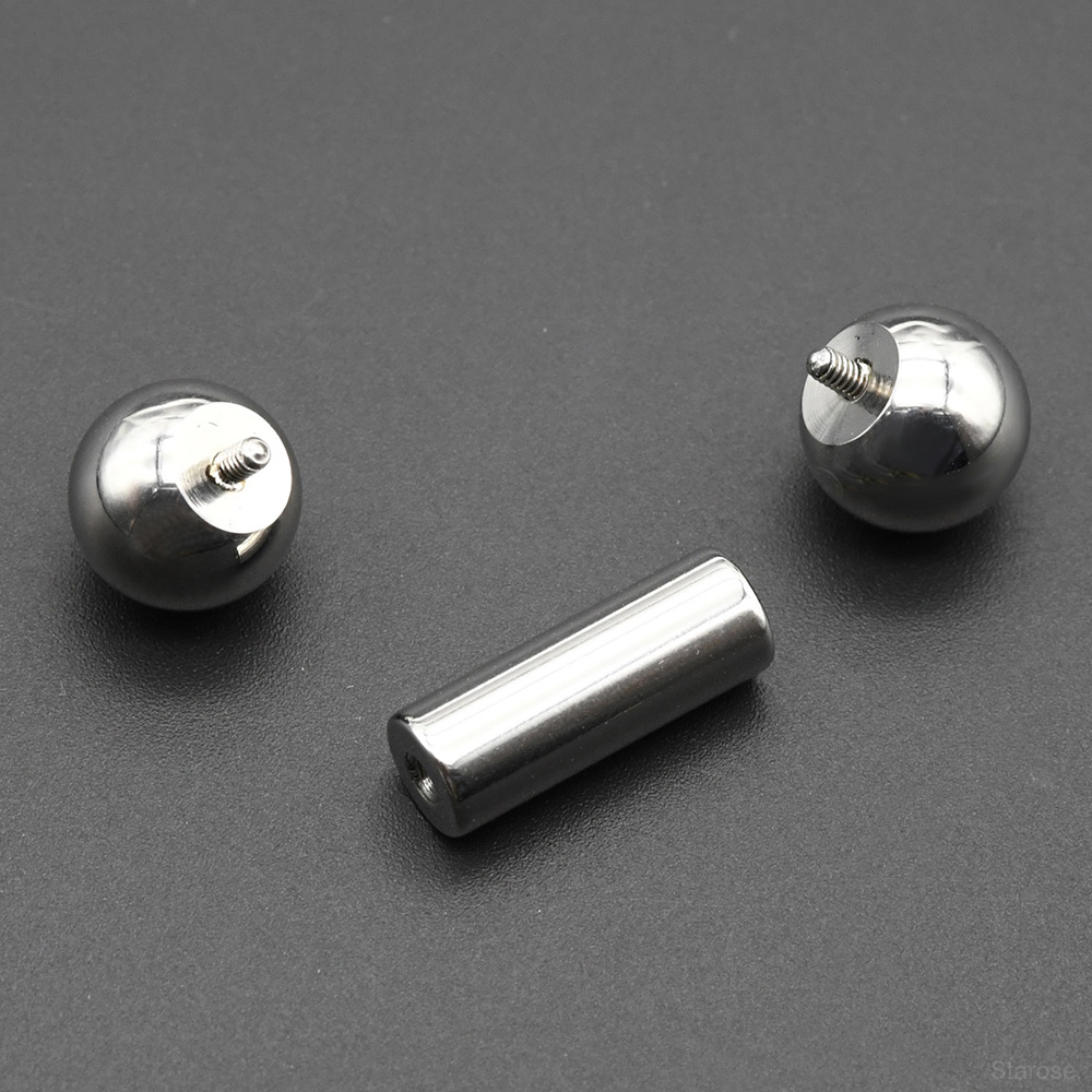1Pc 12G-00G ステンレス鋼ストレートバーベルピアス - Tongue Barbell Straight のレビューと価格
