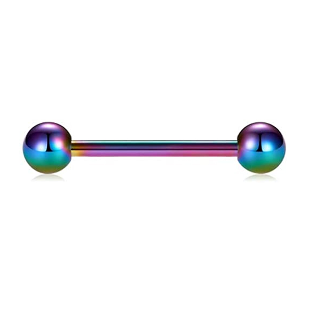 乳首と舌の形のリング,ステンレス鋼,へそ,乳首,ボディピアス - Tongue Barbell Straight のレビューと価格