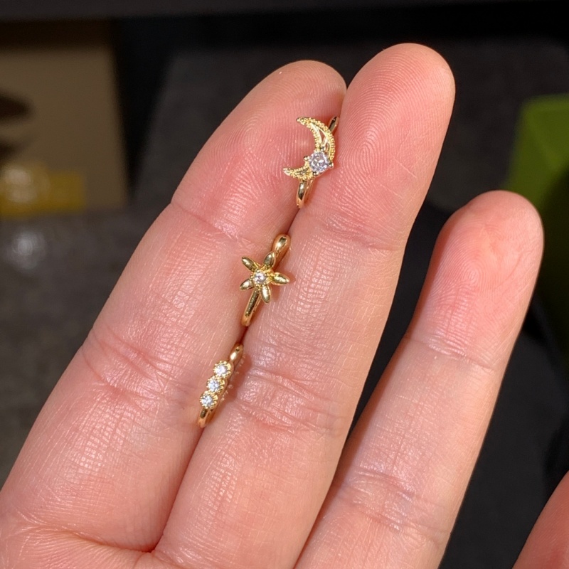 3ピースレトロライトラグジュアリーノーズクリップセット、人工 - Body Jewelry Nose Ring のレビューと価格