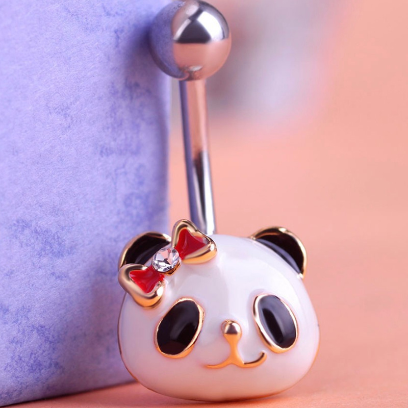 zlxgirl ファッション女性のパンダ動物セックスへそリン - Body Jewelry Brands のレビューと価格