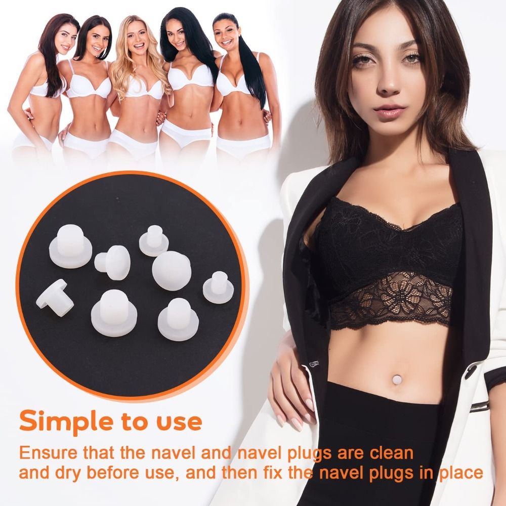 臍帯ヘルニア修復用、使いやすいシリコン製へそプラグ、腹部整形 - Body Jewelry Repair のレビューと価格
