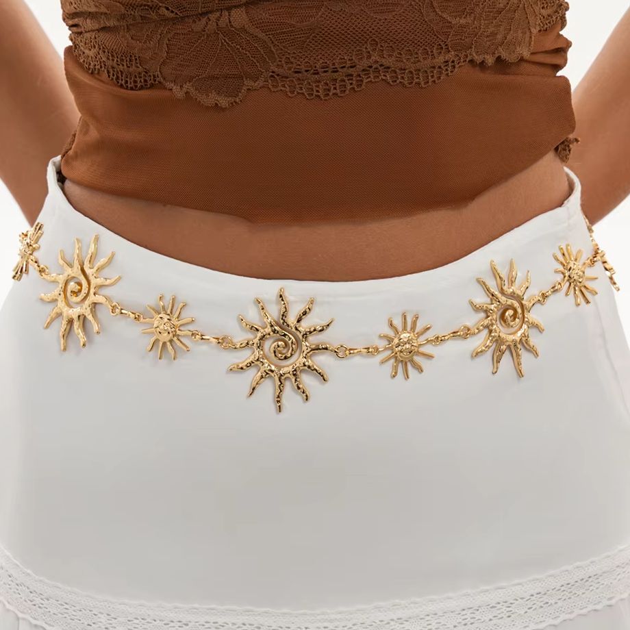 インゲマーク トレンディ クリエイティブ メタル サンフラワ - Body Jewelry Gold のレビューと価格