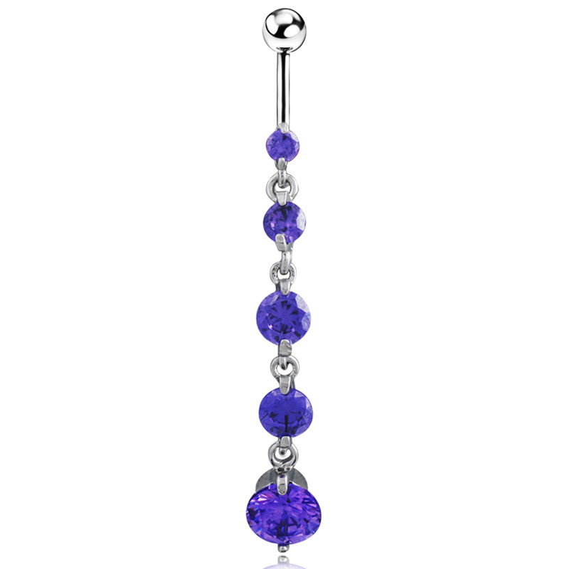 女性のための長いラインストーンのピアス,ボディのへそピアス, - Body Jewelry Brands のレビューと価格